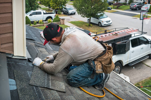 Professional Roof Replacement technician working in Harwick, PA